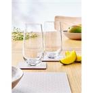 Very Home Crystal Evry Set Of 4 Highball Glasses
