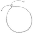 The Love Silver Collection Sterling Silver Double Chain Toggle Bracelet