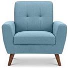 Julian Bowen Monza Compact Retro Chair - Blue
