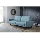 Julian Bowen Monza Fabric Sofa Bed - Blue