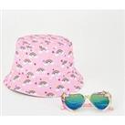 V By Very Girls Unicorn Sunglasses And Hat Set
