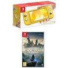 Nintendo Switch Lite Yellow Console With & Hogwarts Legacy