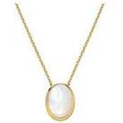 Hot Diamonds Hdxgem Oval Necklace - Mother Of Pearl