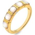 Hot Diamonds Hdxgem Square Ring - Mother Of Pearl