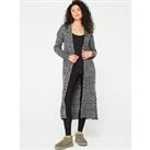 Brave Soul Maxi Length Knitted Cardigan - Black