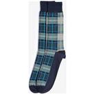 Barbour Single Pair Blyth Tartan Socks - Dark Blue