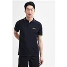 Barbour International Essential Tipped Tailored Polo Shirt - Black