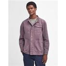 Barbour Grindle Button Through Patch Pocket Overshirt - Purple