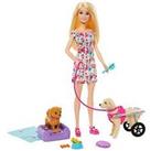 Barbie Walk And Wheel Doggy Duo Playset