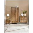 Gfw Orleans 3 Piece Package - 2 Door Wardrobe, 4 Drawer Chest And Bedside Chest