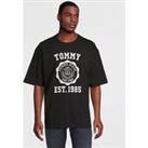 Tommy Jeans Crest Varsity Sport T-Shirt - Black