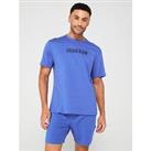 Calvin Klein Crew Neck Loungewear T-Shirt - Bright Blue