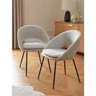Very Home Pair Of Aurelia Chairs - Natural/Black - Fsc Certified