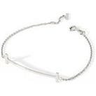 The Love Silver Collection Sterling Silver T Bar Bracelet