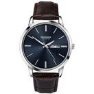 Sekonda Men'S Classic Jackson Brown Leather Strap With Blue Dial Watch