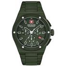 Swiss Military Green Ceramic Bracelet Watch With Green Dial
