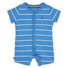 Tommy Hilfiger Baby Boys Striped Rib Shortall - Blue Spell / White Stripe