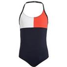 Tommy Hilfiger Girls Colour Block Swimsuit - Desert Sky
