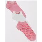 Hugo Red 3-Pack Ankle Socks - Pink/White/Print