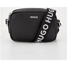Hugo Red Bel Webbing Strap Crossbody Bag - Black