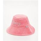 Juicy Couture Wide Brim Bucket Hat With Diamante Branding - Pink