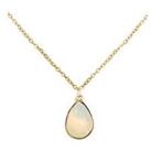 The Love Silver Collection Gold Plated Quartz Charm Necklace