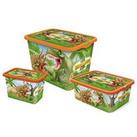 Disney Set Of 3 Dinosaurs Storage Boxes