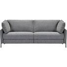 Very Home Ava Fabric 3 Seater Manual Recliner Sofa - Dark Grey