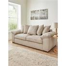 Very Home Amalfi 3 Seater Scatter Back Fabric Sofa - Cream - Fsc Certified