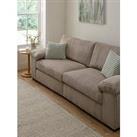 Very Home Amalfi Standard Back 3 Seater Fabric Sofa - Cream - Fsc Certified