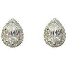 Buckley London The Carat Collection - Clear Sparkle Pear Earrings
