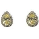 Buckley London The Carat Collection - Canary Sparkle Pear Earrings