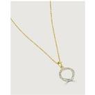Buckley London Two-Tone Viennese Hoop Necklace