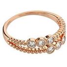 Buckley London Crystal Double Layred Ring - Rose Gold