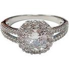 Buckley London The Carat Collection - Split Band Cushion Sparkle Solitaire