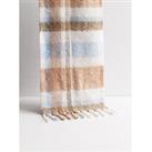 New Look 915 Girls Off White Check Brushed Knit Scarf