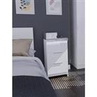 Swift Adair Ready Assembled 3 Drawer Bedside Cabinet - White Gloss