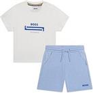 Boss Baby Boys Logo T-Shirt And Shorts Set - White