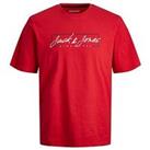 Jack & Jones Junior Boys Zuri Short Sleeve T-Shirt - True Red