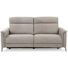 Very Home Bradley 3 Seater Fabric Power Recliner Sofa With Usb Ports - Grey