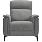 Very Home Bradley Fabric Power Recliner Armchair With Usb Port - Grey