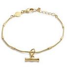 Katie Loxton Bamboo Bracelet , Gold , Bracelet , 19Cm