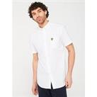 Lyle & Scott Regular Fit Short Sleeve Oxford Shirt - White