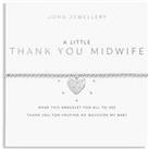 Joma Jewellery A Little , Thank You Midwife , Silver , Bracelet , 17.5Cm Stretch
