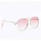 River Island Girls Heart Aviator Sunglasses - Pink