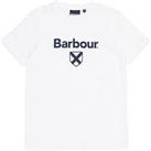 Barbour Boys Essential Shield Short Sleeve T-Shirt - White