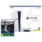 Playstation 5 Disc Console (Model Group - Slim) & Ea Sports Fc 24 - + Additional Dualsense Wireless Controller White
