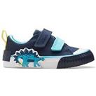 Clarks Toddler Foxing Tail Dinosaur Canvas Plimsoll