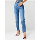 V By Very High Waist Push Up Jeans Antique Wash
