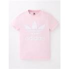 Adidas Originals Junior Trefoil Tee - Light Pink